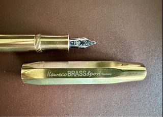 Kaweco Sport Fountain Pen Brass Nib: F plus Kaweco Pen Clip