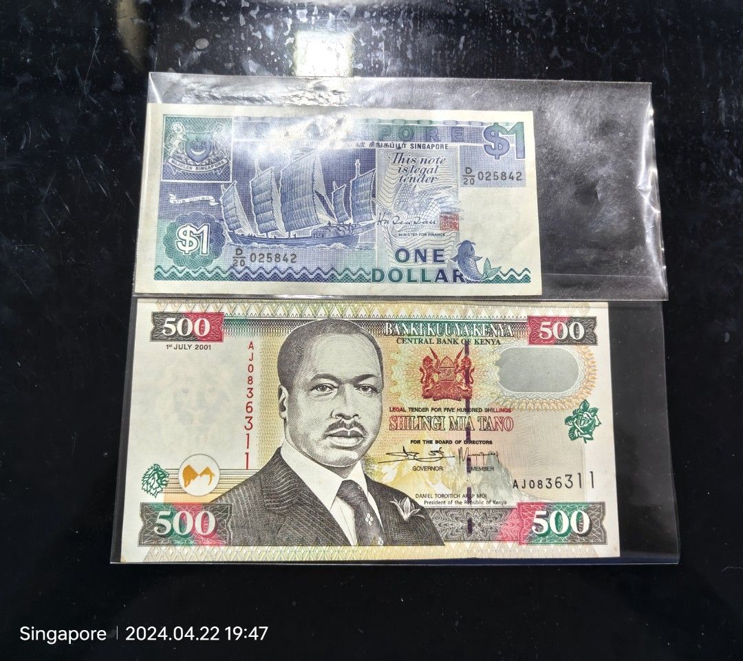 Kenya 2001 500 Shillings Banknote Currency XF, Hobbies & Toys, Memorabilia  & Collectibles, Currency on Carousell