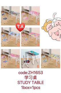 Kids Study Table with Chair
Design : kitty, frozen and mickey
Good quality
