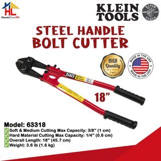 Klein Tools Steel Handle Bolt Cutter 18 inches