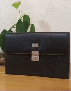 Lacoste authentic clutch bag leather
