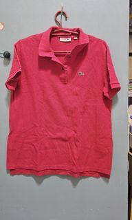 Lacoste hot pink short sleeve