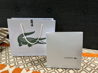 Lacoste paper bag and gift box