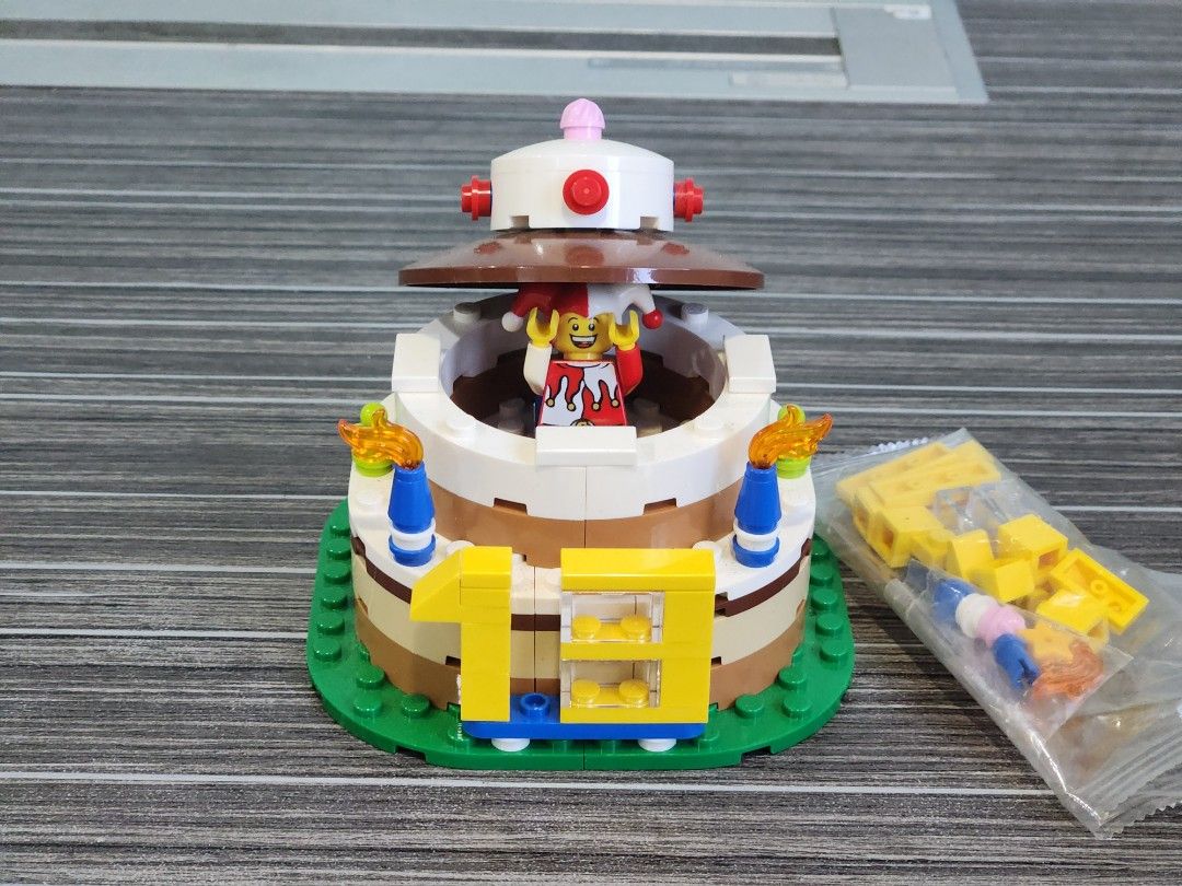 Lego birthday decoration cake set 40153 top