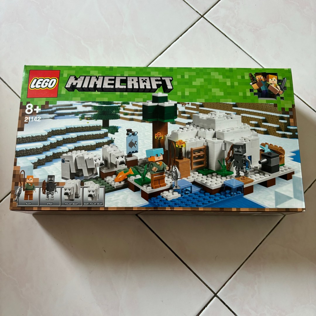 LEGO Minecraft 21142 The Polar Igloo Hobbies Toys Toys Games on Carousell
