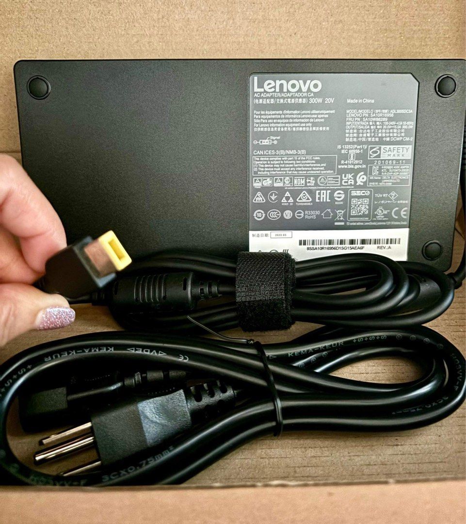LENOVO LAPTOP CHARGER USB TYPE 20V 15A 300W USB AC ADAPTER LAPTOP CHARGER (Category: Chargers) located in Makati City. Submitted by jc.cuerdo (Listing ID 1302253707, Image 1). Description: LENOVO LAPTOP CHARGER USB TYPE 20V 15A 300W USB AC ADAPTER LAPTOP CHARGER Specifications: Input: 100-240V 50-60Hz. Output Voltage: 20V. Output Current: 15A. Power: 300W. Connector: USB Square Tip. Compatible: with Lenovo ThinkPad R9000P R9000K Y9000K Y9000X R70