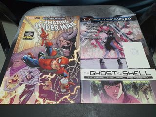 Marvel Comics Free Comic Book Day FCBD amazing Spider-man Ghost in the shell spidermam