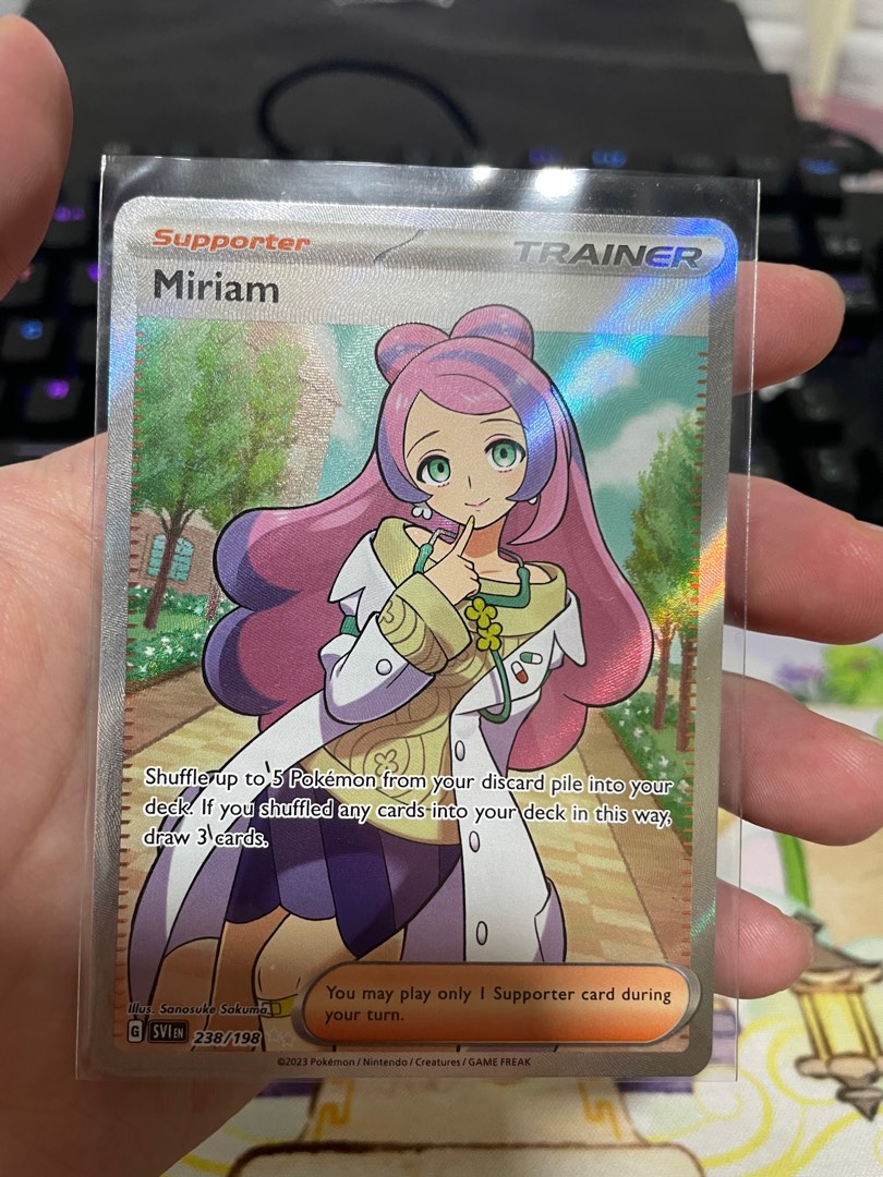 Miriam Full Art (238/198) - Scarlet & Violet (Base Set), Hobbies & Toys, Toys & Games on Carousell Miriam Full Art (238/198) - Scarlet & Violet (Base Set), Hobbies & Toys, Toys & Games on Carousell