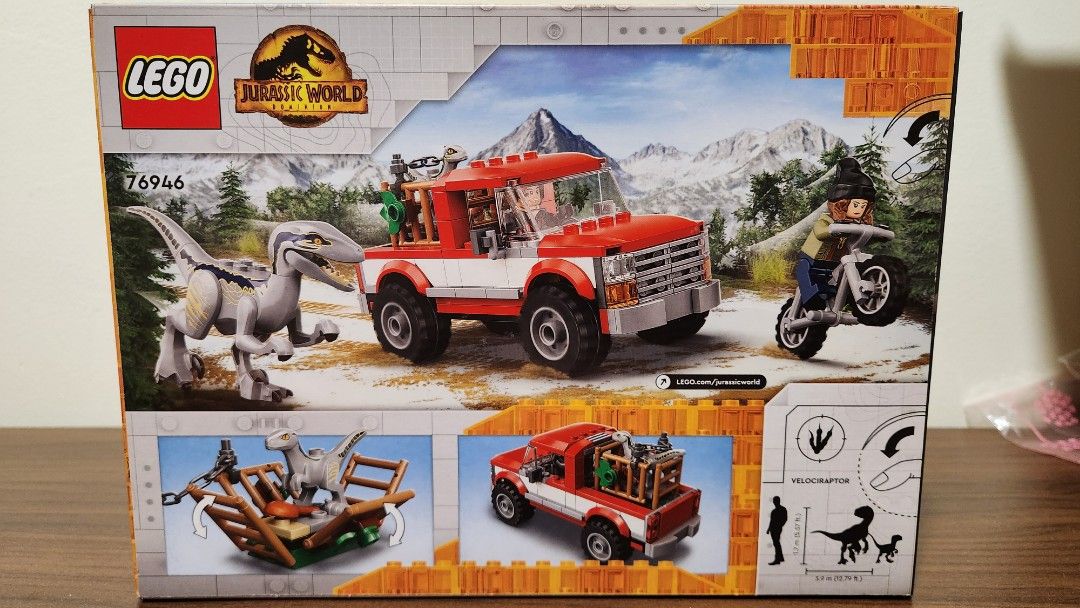 LEGO® Jurassic World Raptor Blue Dinosaur Minifigure Part 76946 Raptor14 Genuine