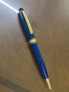 Montblanc Meisterstuck Tix Classique Ballpoint Pen GOLD / BLUE VARIANT RARE Vintage - Used