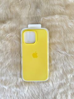 Original Apple Silicone Case w/ Magsafe (Canary Yellow) for iPhone 14 Pro Max