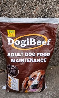 Pet one dogibeef dog food 22kg free delivery