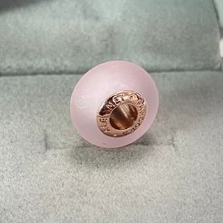 Pink glass murano charm pendant Pandora