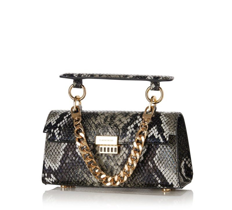 PLAYNOMORE Micro Baguette Grey Python