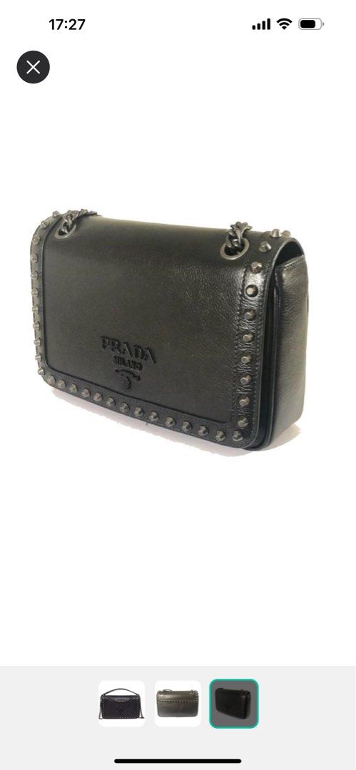Prada glace calf nero deals