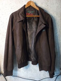 Preloved A Collezioni brown leather jacket
