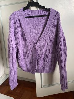 Purple Knitted Cardigan (M-L)