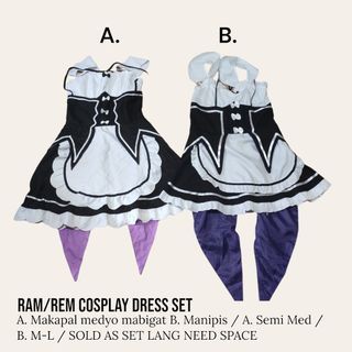 Ram / Rem Cosplay Dress Bundle