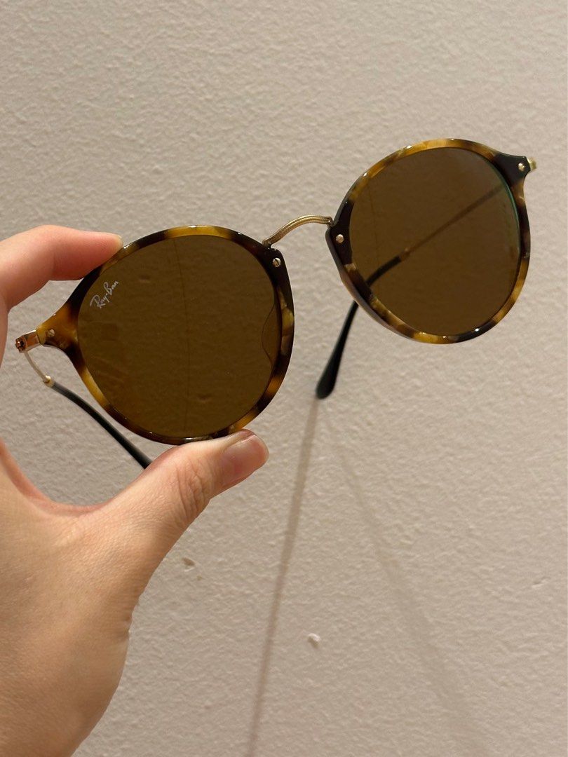 Ray ban tortoise shell round outlet