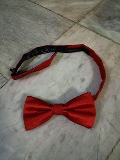 Red ribbon neck tie