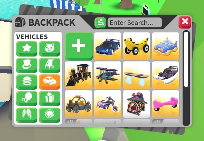 Roblox Adopt me inventory . Pets, strollers, vehicles , ride fly ...