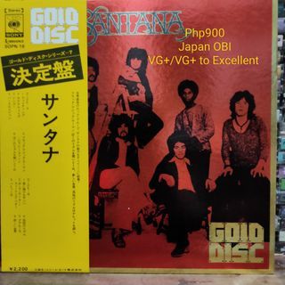 Santana Gold Disc LP Plaka Vinyl Record