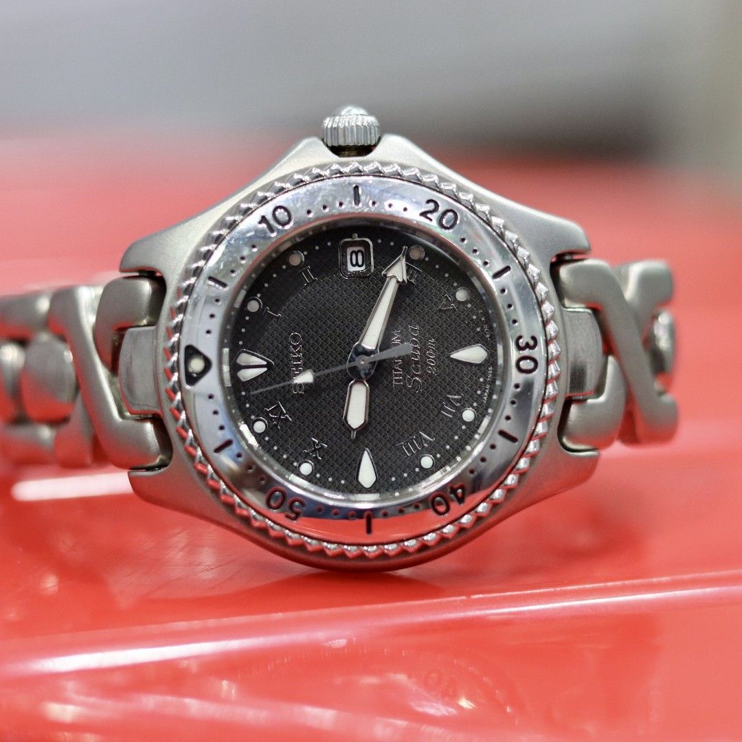 稼働OK！SEIKO セイコー　TITANIUM SCUBA 200m Seiko titanium scuba 200m top