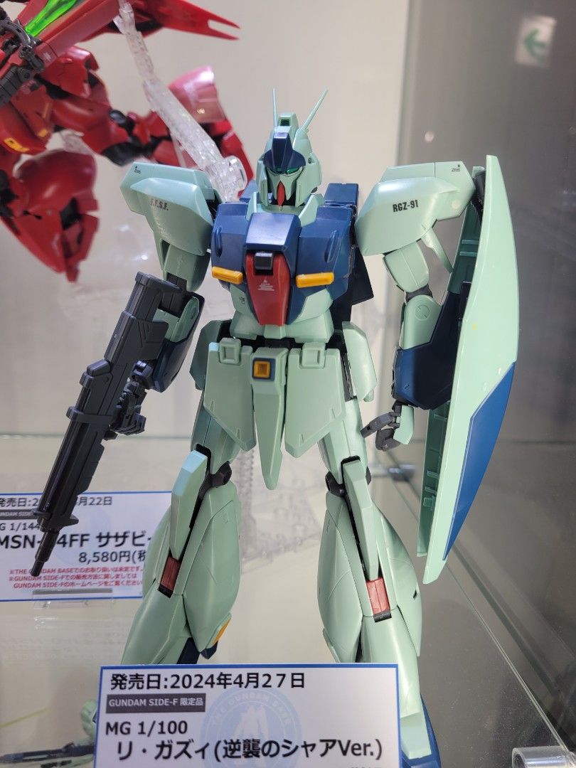 現貨日本版 福岡Side-F 限定 MG 1/100 RGZ-91 Re-GZ chars counter attack ver. 靈格斯 馬莎之反擊  高達系列