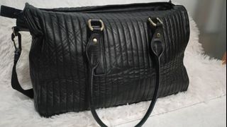 Soft Leather Travel Bag/ Weekender/ Laptop Bag