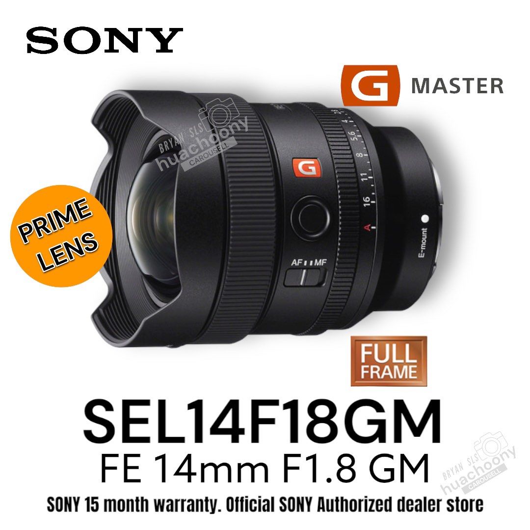 【極上美品】Sony 14mm F1.8 GM 超広角 SEL14F18GM Amazon.co.jp: SONY(ソニー) 広角単焦点レンズ フルサイズ FE 14mm F1
