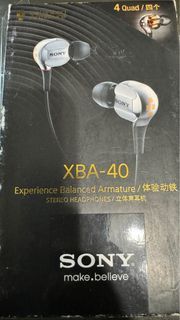 Sony xba-40 slightly used flagship in-ear