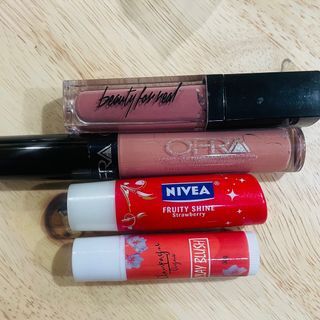 Take All! Beauty for Real, Ofra Nude Lipsticks with Nivea Lip Gloss and Clay Blush