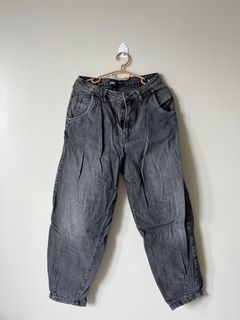 thrifted zara denim jeans