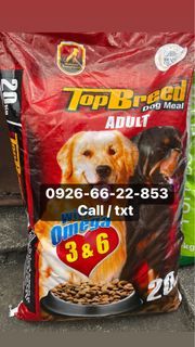 Topbreed adult dog food 20kg sack free delivery