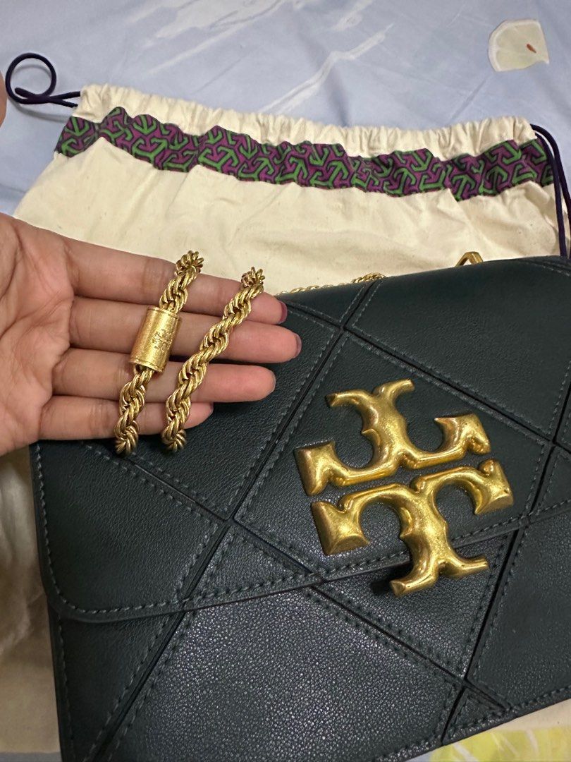 Tory Burch- Eleanor Covertible Shoulder Bag (Category: Shoulder Bags) located in Quezon City. Submitted by deleon.ingridc (Listing ID 1302282367, Image 3). Description: Letting go of this fashionable Tory Burch Shoulder bag Authentic. I don't sell knock offs. Bought in Guam Reason for selling: Need cash Slightly used but still perfect condition. Comes with dustbag and paper bag and tag..