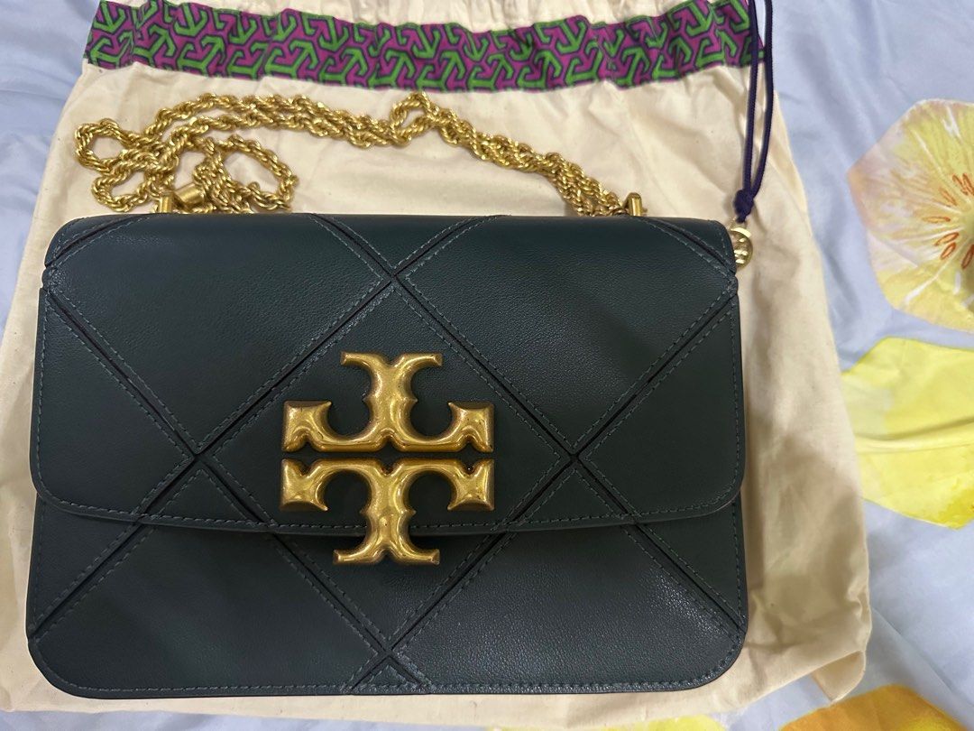 Tory Burch- Eleanor Covertible Shoulder Bag (Category: Shoulder Bags) located in Quezon City. Submitted by deleon.ingridc (Listing ID 1302282367, Image 2). Description: Letting go of this fashionable Tory Burch Shoulder bag Authentic. I don't sell knock offs. Bought in Guam Reason for selling: Need cash Slightly used but still perfect condition. Comes with dustbag and paper bag and tag..