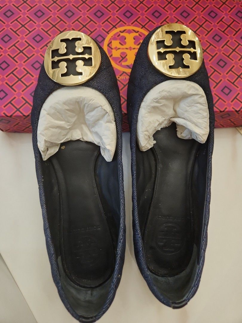 Tory burch denim shoes cheap