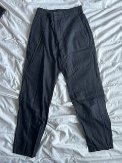 Uniqlo black linen pants