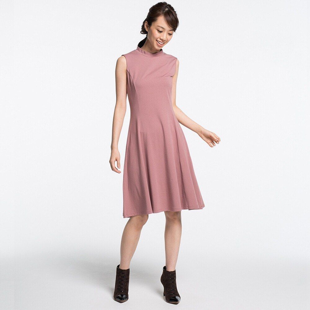 pink dress uniqlo Women's Satin Camisole Dress