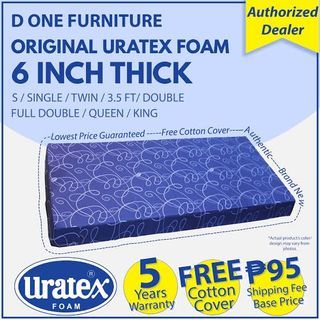 Uratex Foam Mattress Queen Size 4 Inches Thick