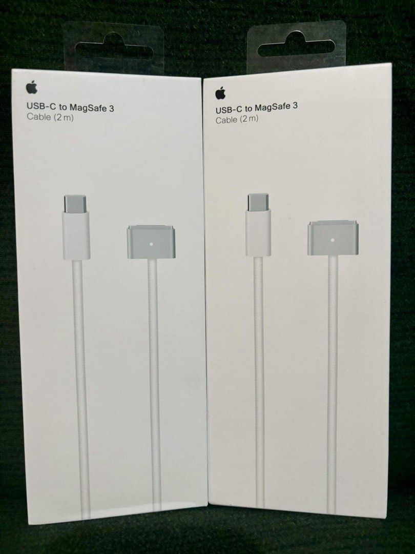 USB-C TO MAGSAFE 3 CABLE 2M (Category: Chargers) located in Makati City. Submitted by jc.cuerdo (Listing ID 1302253528, Image 1). Description: USB-C TO MAGSAFE 3 CABLE 2M This 2 meters charge cable features a magnetic MagSafe 3 connector that helps guide the plug to the power port of your MacBook Pro. Pair it with a compatible USB-C power adapter to conveniently charge your MacBook Pro from a power point and take advantage of fast-charging capabi
