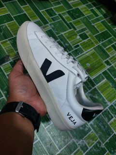 Veja Campo White Black Low Top Trainers Lace Up Unisex Casual Sneakers(