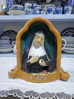 Vintage Half Bust Image Of Saint Rita of Cascia