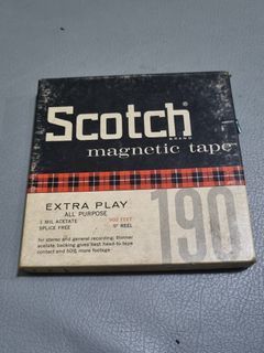 Vintage Scotch Magnetic Tape 190 5" Reel to Reel Tape 1/4" x 900 ft.