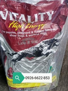 Vitality high energy puppy 15kg free delivery