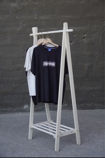 Wooden clothing rack