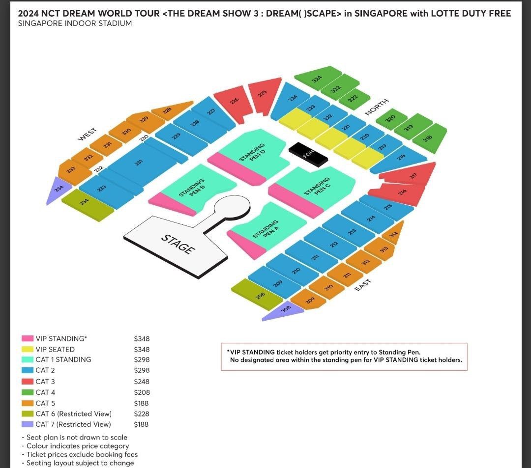 [PAIR TICKETS] WTS 2024 NCT Dream World Tour Singapore , Tickets