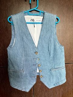 Zara jeans vest (once worn only good as new)