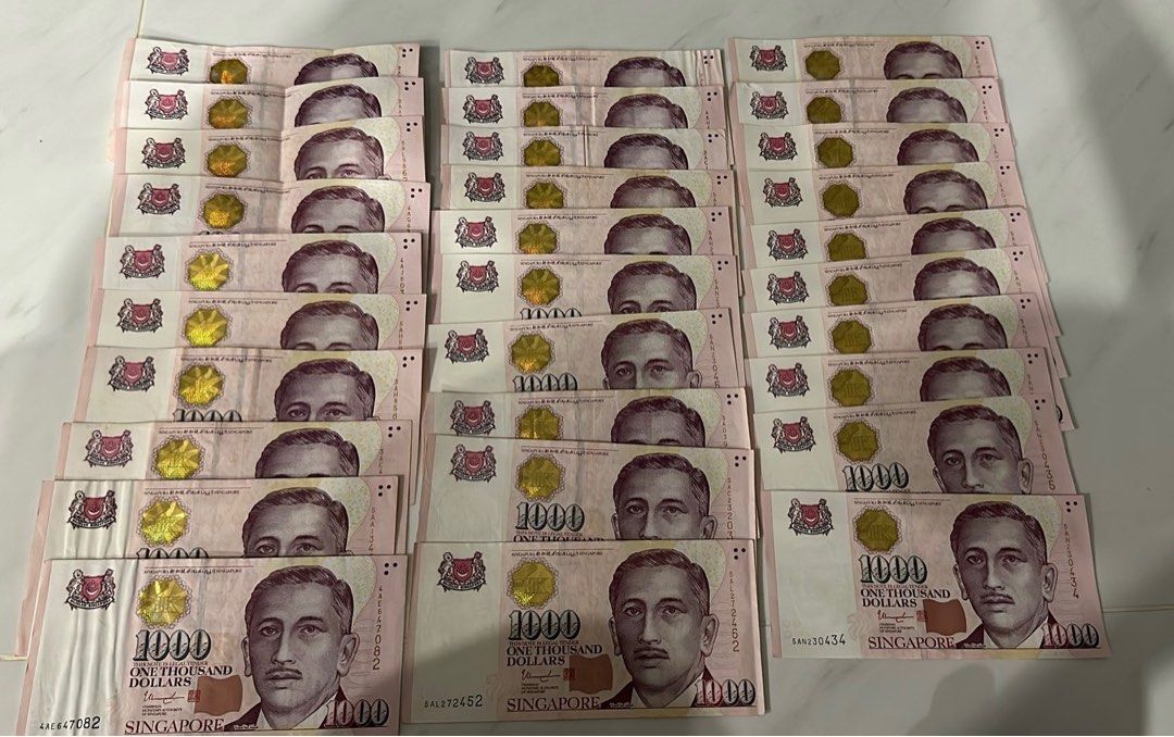 $1000 Singapore Notes One Thousand Notes, Hobbies & Toys, Memorabilia ...