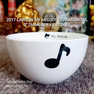 2017 LAWSON SANRIO MY MELODY CERAMIC BOWL • JAPAN SURPLUS